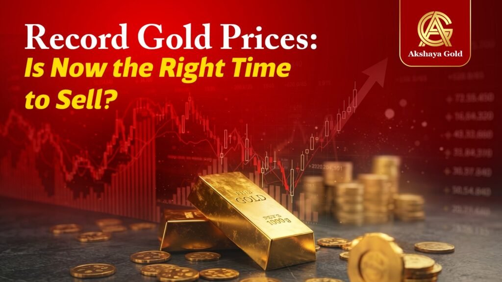 Record gold prices showing an opportunity to sell gold at high market value