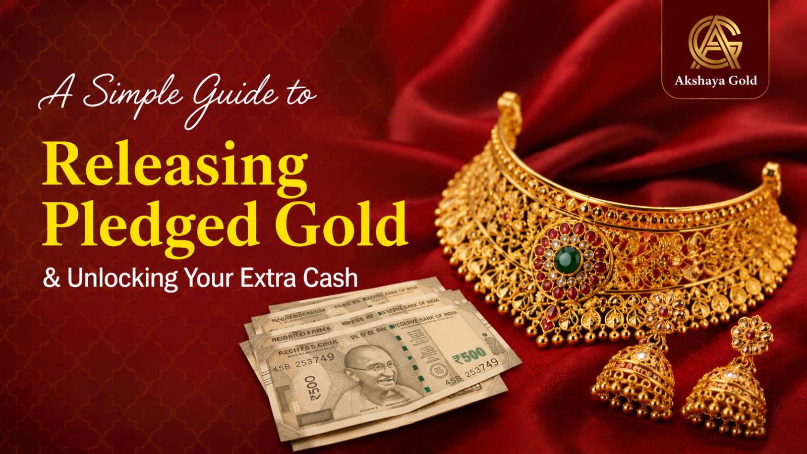 Customer releasing pledged gold through Akshaya Gold Company