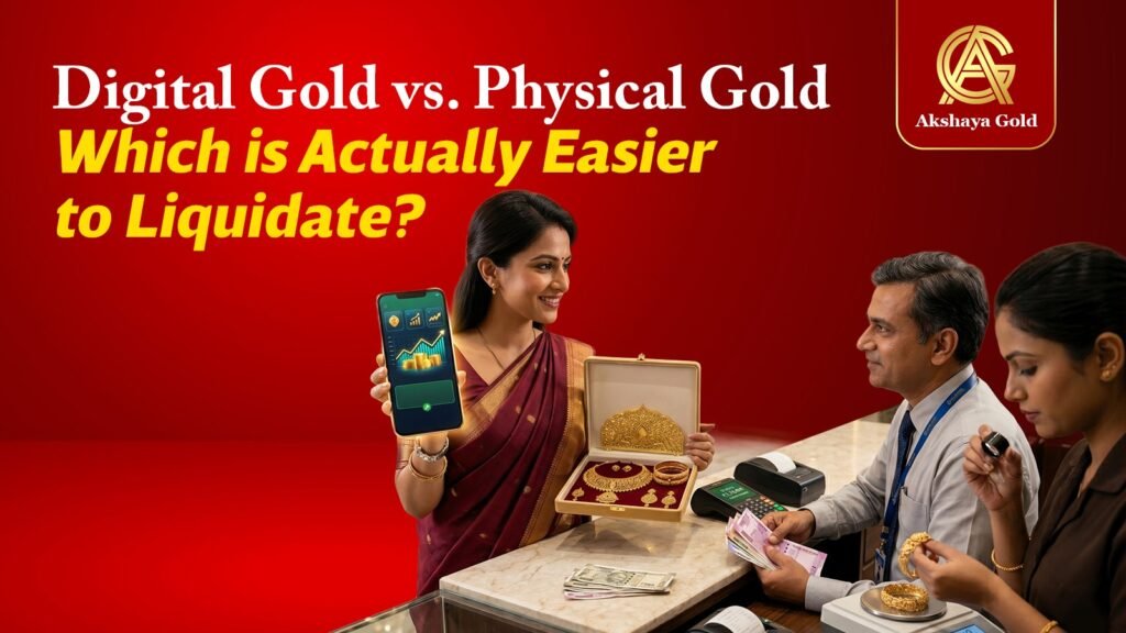 Digital gold investment compared with physical gold jewelry