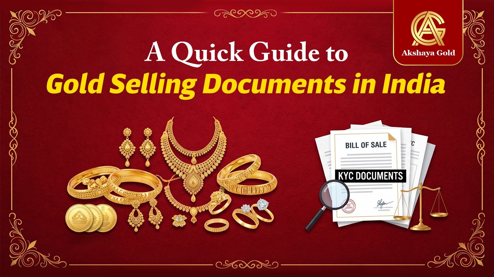 Identity documents required to sell gold in Bangalore.