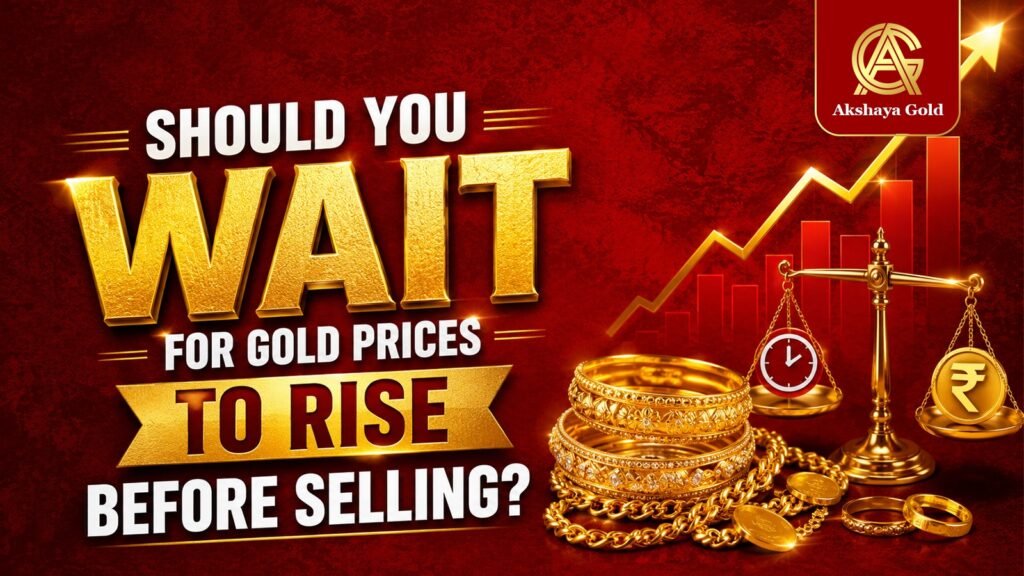 Gold jewellery being assessed before selling